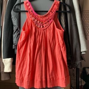 Ruffles and Bead Detail Top